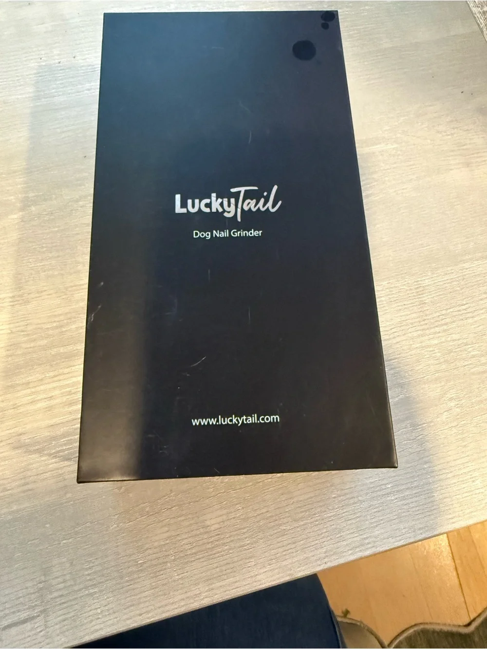 Lucky Brand LuckyTail Dog Nail Grinder in White and Black